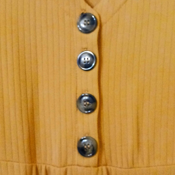 Derek Heart Mustard yellow dress size small - Picture 3 of 3